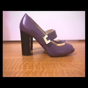 MICHAEL KORS Vivid Purple Peep-toes